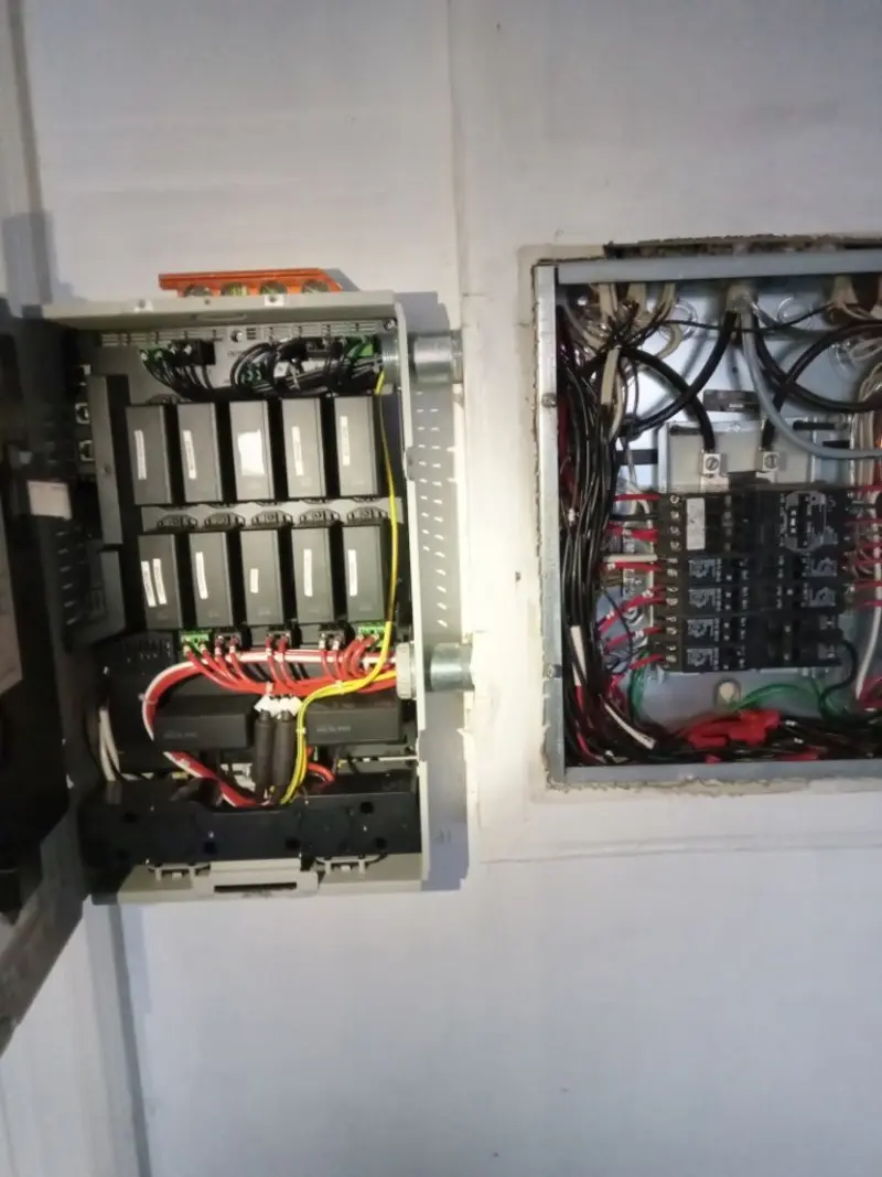 Electrical panel upgrade completed for Security Camera Wiring in Chesapeake Ranch Estates